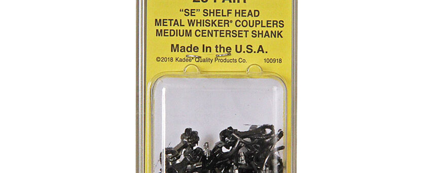 Kadee #119-25 HO Scale Bulk Pack - 25 pair #119 SE Shelf Whisker® Metal Coupler - Medium (9/32") Centerset Shank