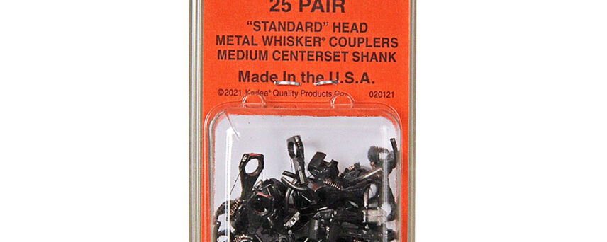 Kadee #148-25 HO Scale Bulk Pack - #148 Whisker® Metal Couplers - Medium (9/32") Centerset Shank (25pr)