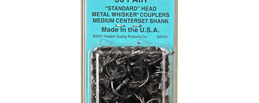 Kadee #148-50 HO Scale Bulk Pack - #148 Whisker® Metal Couplers - Medium (9/32") Centerset Shank (50pr)