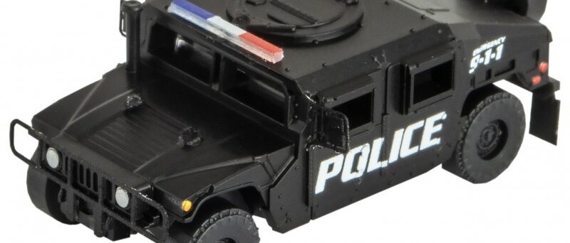 Micro Trains Line 49945955  Police Humvee Vehicle 2-Pack