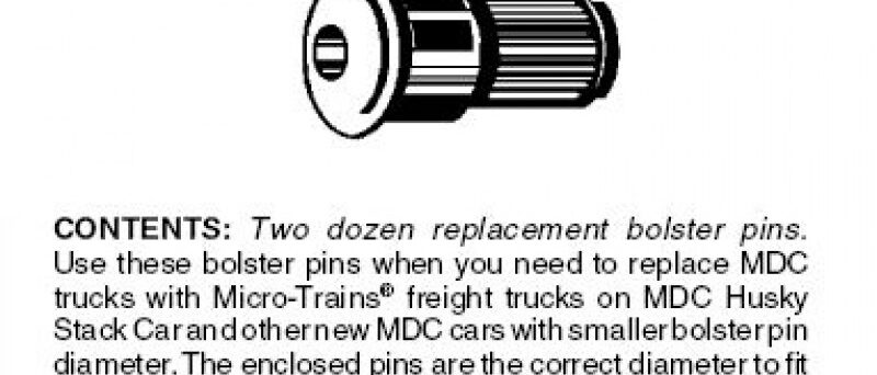 Micro Trains 00312031 (1039)   N Conversion Bolster Pins MDC-type (24pcs)
