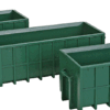 Walthers SceneMaster 4100  Large Dumpsters - Assembled -- Green pkg(3)