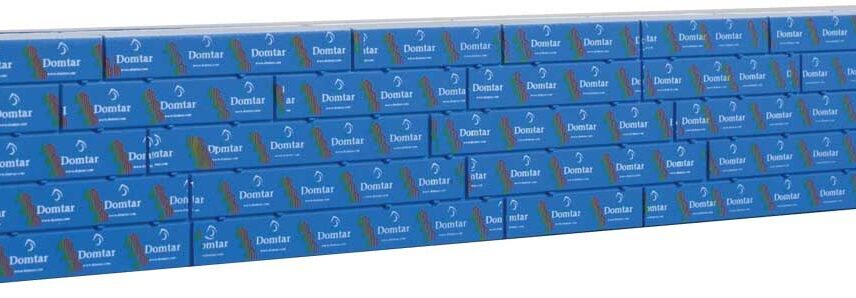 Walthers SceneMaster 3152  Wrapped Lumber Load for WalthersMainline 72' Centerbeam Flatcar -- Domtar
