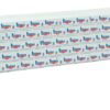 Walthers SceneMaster 3162  Wrapped Lumber Load for WalthersMainline 72' Centerbeam Flatcar - Bennett Lumber (blue, red)