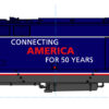 Kato 176-6036  GE P42 "Genesis" Amtrak Phase I w/ 50th Anniversary Logo #161