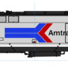 Kato 176-6035  GE P42 "Genesis" Amtrak "Midnight Blue" w/ 50th Anniversary Logo #100