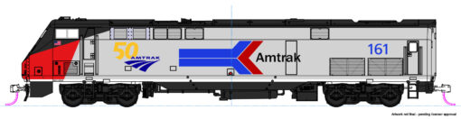 Kato 176-6036  GE P42 "Genesis" Amtrak Phase I w/ 50th Anniversary Logo #161