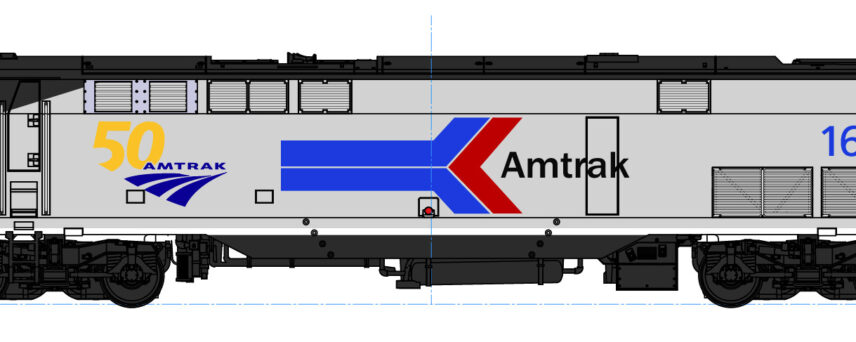 Kato 176-6036  GE P42 "Genesis" Amtrak Phase I w/ 50th Anniversary Logo #161