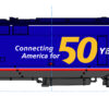 Kato 176-6038  GE P42 "Genesis" Amtrak "Dash 8" Phase III w/ 50th Anniversary Logo #160