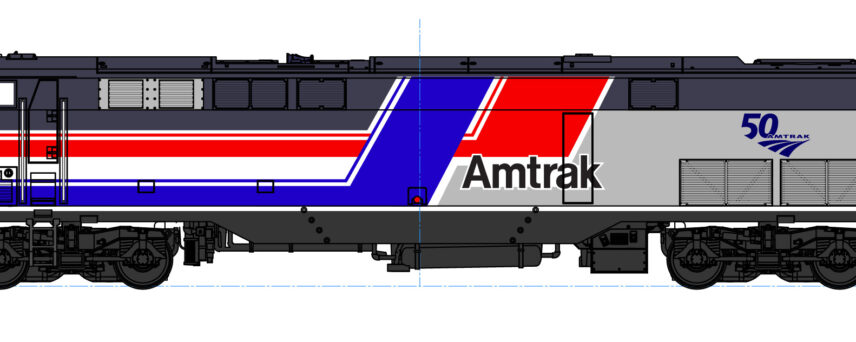 Kato 176-6038  GE P42 "Genesis" Amtrak "Dash 8" Phase III w/ 50th Anniversary Logo #160