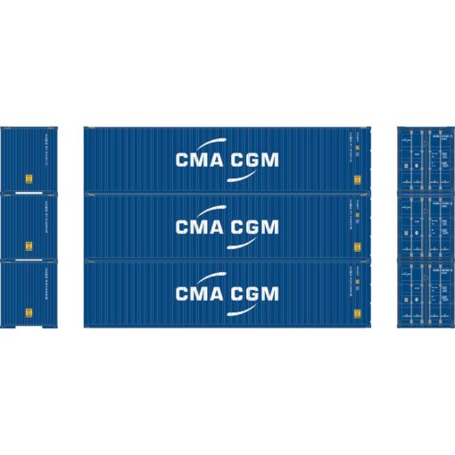 Athearn 28371  HO 40' Corrugated Container, ECMU (3 Pack)