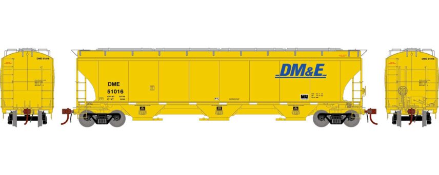 Athearn Genesis 97139   Trinity 3-Bay Hoppers, DM&E #51016