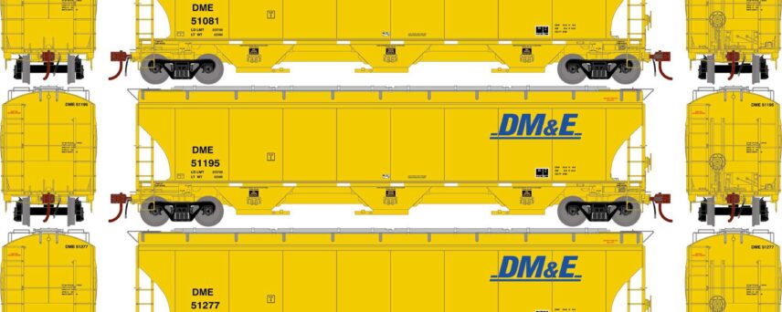 Athearn Genesis 97142   Trinity 3-Bay Hoppers, DM&E #51081/51195/51277 (3 Pack)