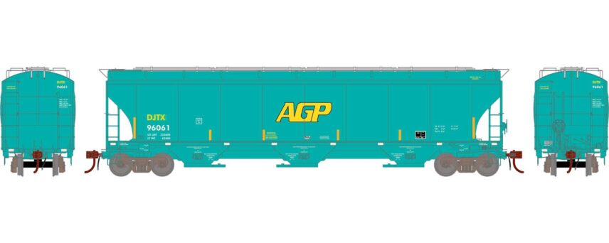 Athearn Genesis 97147   Trinity 3-Bay Hoppers, DJTX #96061