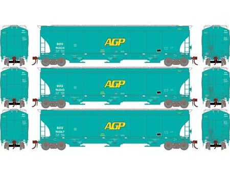 Athearn Genesis 97150   HO Trinity 3-Bay Hoppers, DJTX #96034/96040/96067 (3 pack)