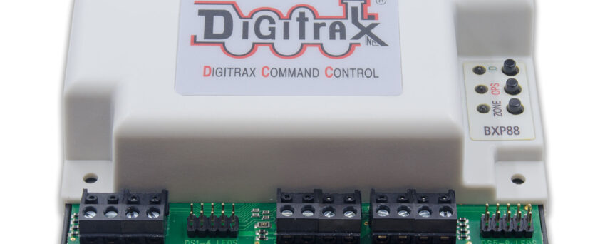 Digitrax BXP88 LocoNet Occupancy Detector, 8 Detection Sections with Transponding and Power Management