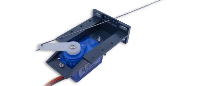 Digitrax DSXSV9 9G Turnout or motion control servo with mount bracket and installation hardware