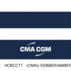 Aurora Miniatures HCBMKT3 40ft Containers 3 Pack Maersk Small Logo (MSKU 129707/130415/137673)