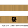Aurora Miniatures HCBAPT2 40ft Containers 3 Pack, APL Small Logo (APHU 685889/686225/686566)