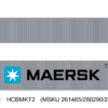 Aurora Miniatures HCBMKT1   40ft Containers 3 Pack, Maersk Large Logo #1 (MSKU 182576/196345/199339)