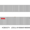 Aurora Miniatures HCBCST1 40ft Containers 3 Pack, COSCO (CSNU 610332/633571/648886)