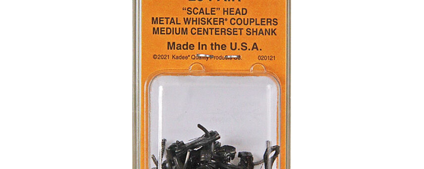 Kadee #158-25 HO Scale Bulk Pack - 25 pair #158 "Scale" Whisker® Metal Couplers - Medium (9/32") Centerset Shank