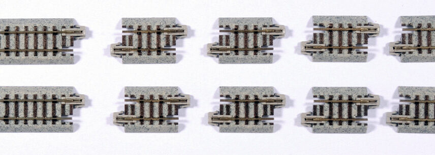 Kato 20091  N Short Track Assortment 29mm (1 1/8") [8 pcs], 45.5mm (1 3/4") [2 pcs]