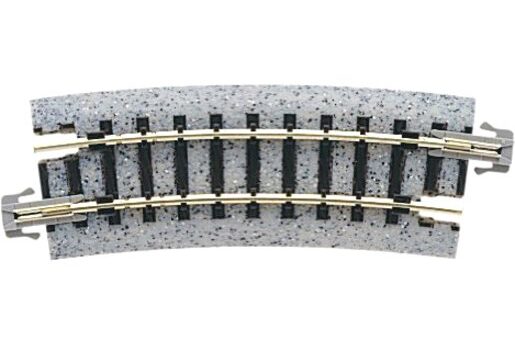 Kato 20101  N 249mm (9 3/4") Radius 15º Curve Track [4 pcs]