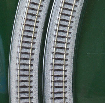 Kato 20110  N 282mm (11") Radius 45º Curve Track [4 pcs]