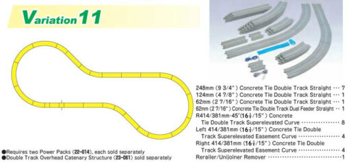 Kato 20870  N V11 Double Track Set