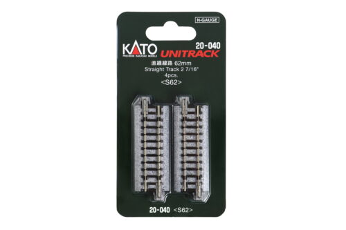 Kato 20040  N Straight Roadbed Track 62mm (2 7/16") [4 pcs]