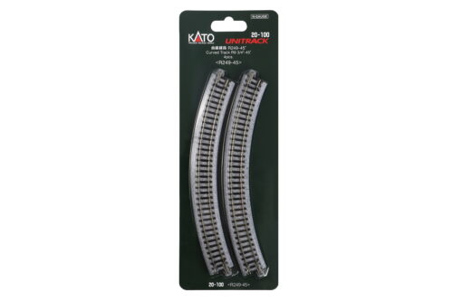 Kato 20100  N Curved Track 249mm (9 3/4") Radius 45º [4 pcs]