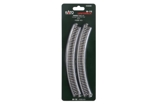 Kato 20110  N 282mm (11") Radius 45º Curve Track [4 pcs]