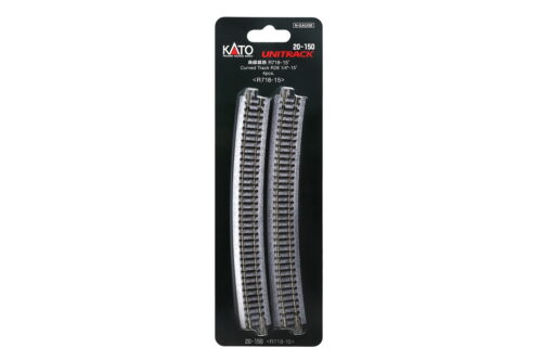 Kato 20150  N 718mm (28 1/4") Radius 15º Curve Track [4 pcs]