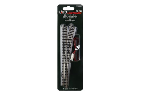Kato 20203  N #6 Right Turnout with 718mm (28 1/4") Radius Curve
