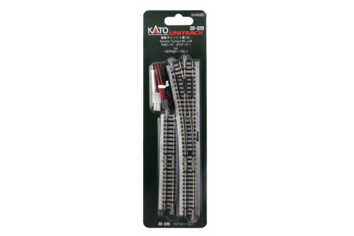 Kato 20220  N #4 Left Turnout with 481mm (19") Radius Curve