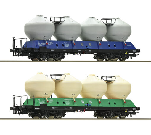 Roco 77003   2 piece set: Silo wagons, ZSSK