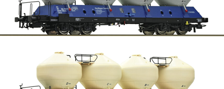 Roco 77003   2 piece set: Silo wagons, ZSSK