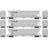 Athearn Genesis 90014  Trinity 3-Bay Hopper, BORX (3 Pack) #500158, 500170, 500179
