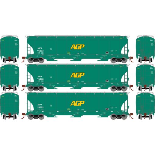 Athearn Genesis 97158   HO Trinity 3-Bay Hoppers, AGPX #96023/96068/96099 (3 Pack)