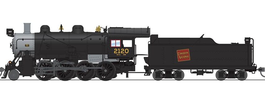 Broadway Limited Imports 7324  HO Steam locomotive 2-8-0 Consolidation, Paragon4 (DCC/Sound/Smoke), CN #2124