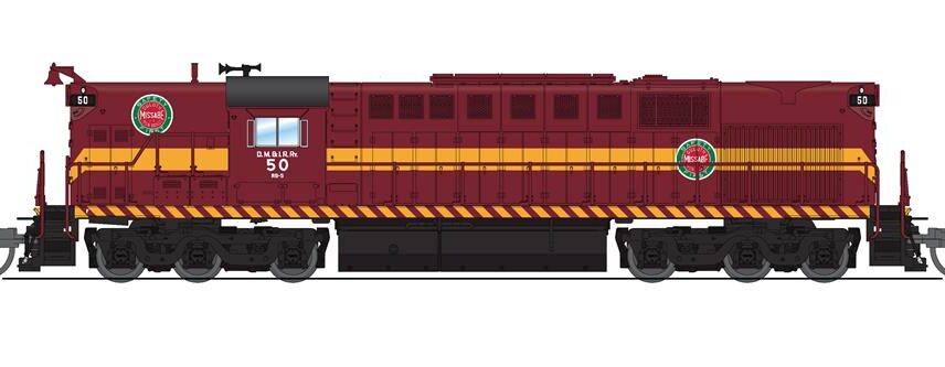 Broadway Limited Imports  6616 Alco RSD-15, DM&IR #50, Maroon w/ Broad Stripe (DCC/Sound)