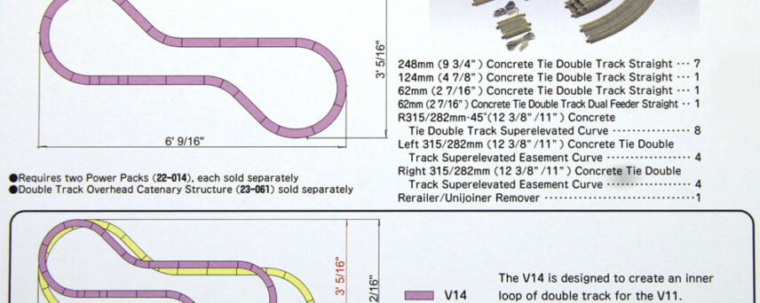 Kato 20873  N V14 Double Track Inner Loop Set