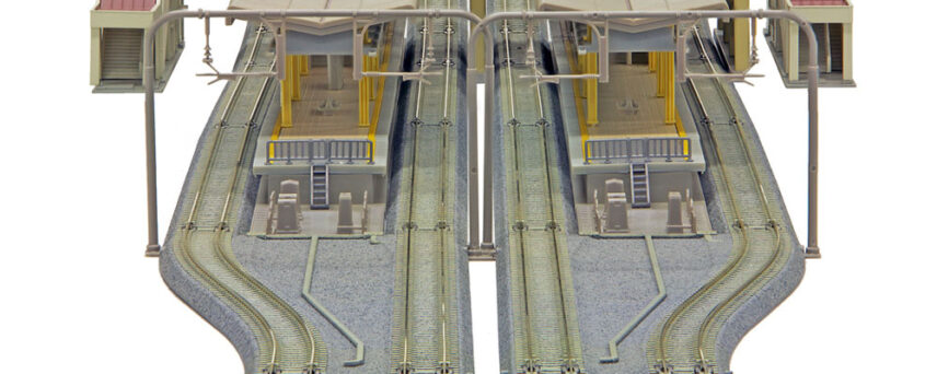 Kato 20874  N V15 Double Track Set for Station