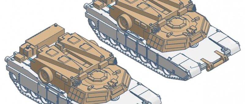 Micro Trains Line 49945914  M1 Abrams Tank M1 Panther Mine Clearing Vehicle 2-Pack