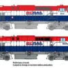 Rapido Trains 33032  MLW M420 + M420B, BCR - Red, White & Blue Scheme: #641 + #681