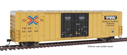 Walthers Mainline 3021   60′ High-Cube Plate F Boxcar, Trailer Train TTX #661025