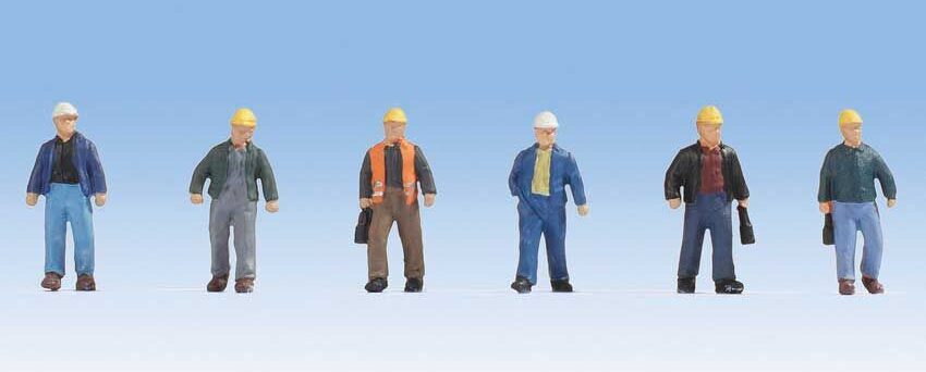 Walthers SceneMaster 6047  Construction Workers Pkg(6)