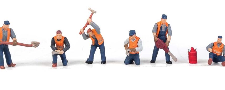 Walthers SceneMaster 6066  Railroad Track Workers Pkg(6)