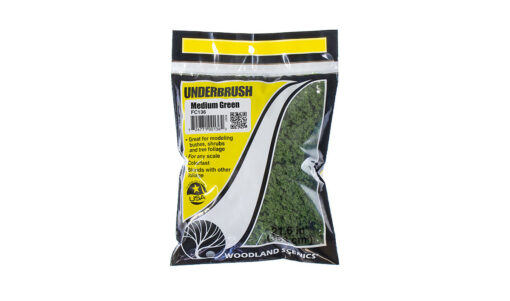 Woodland Scenics FC136  Underbrush Medium Green Bag 21.6 in3 (353 cm3)